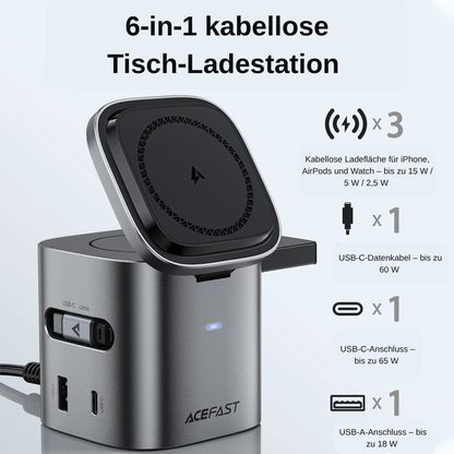 AllPower Base 15W  -6-in-1-Multifunktions-15-W-Magnet-Wireless-Ladestation