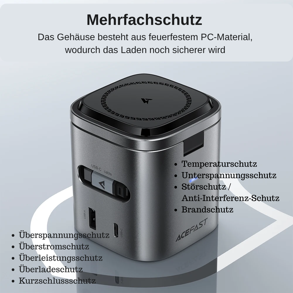 AllPower Base 15W  -6-in-1-Multifunktions-15-W-Magnet-Wireless-Ladestation