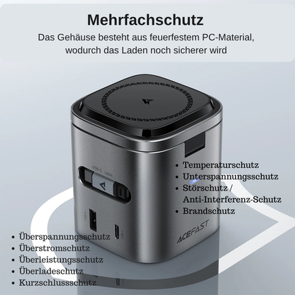 AllPower Base 15W  -6-in-1-Multifunktions-15-W-Magnet-Wireless-Ladestation