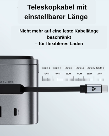AllPower Base 15W  -6-in-1-Multifunktions-15-W-Magnet-Wireless-Ladestation